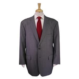 Southwick Very Recent Solid Light Gray Wool 2-Btn Suit 48R
